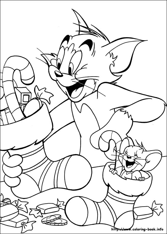 Tom and Jerry coloring picture